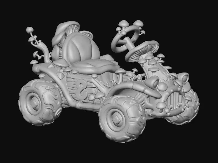 3D model for Enchanted Fungus Racer