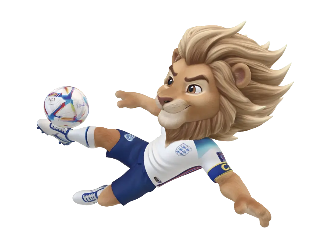 Flying Lion Striker 3D model, vytvořený pomocí AI