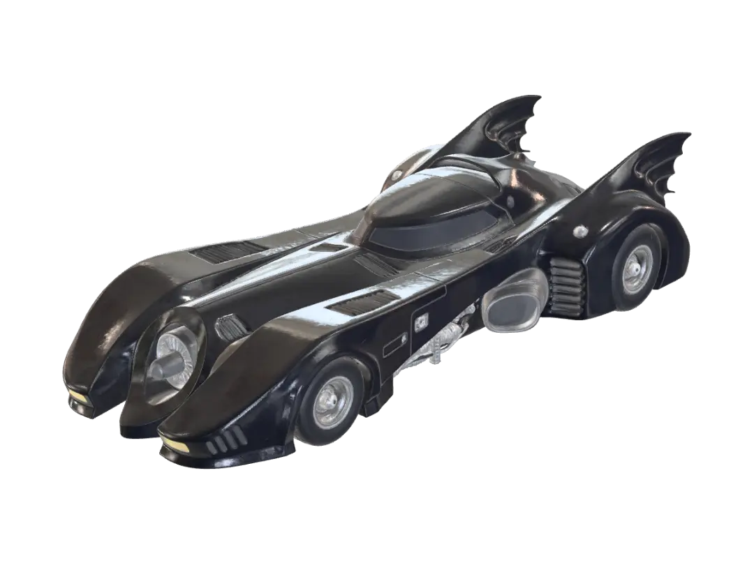 BAT-MOBILE - RC Car - Actionfigure 3D model, vytvořený pomocí AI