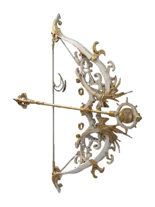 Celestial Bow - Arrow 3D model, vytvořený pomocí AI