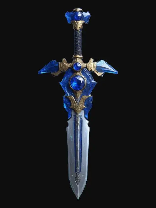 3D model for sapphire sword of the gods