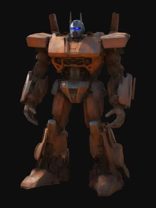 3D model for Imagine a Rusty Optimus Prime in Mad Max-style. Sharp geometry, Sharp edge, Defined texture, HDR, High quality. #ChronoForgeWeapon#