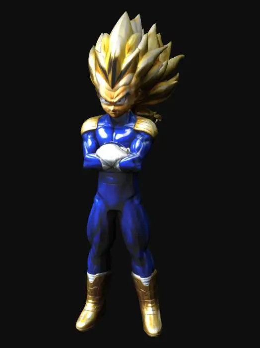 3D model for Vegeta Super Saiyan 3