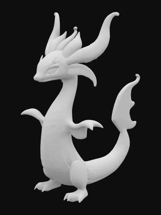 3D model for A legendary Pokémon of water type.