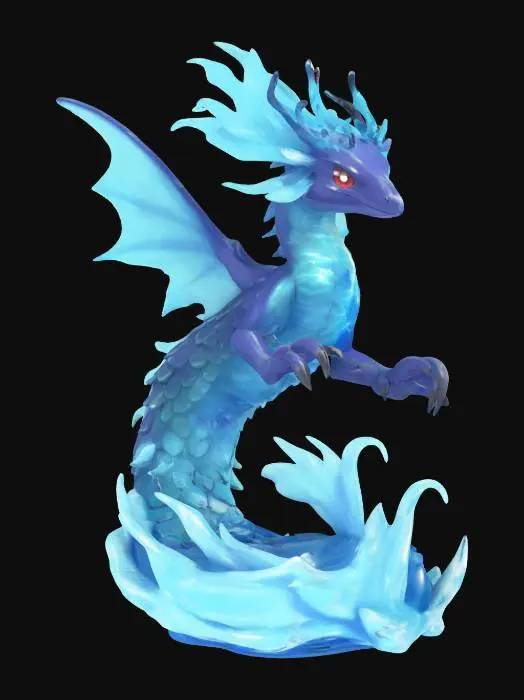 3D model for A legendary Pokémon of Water type.