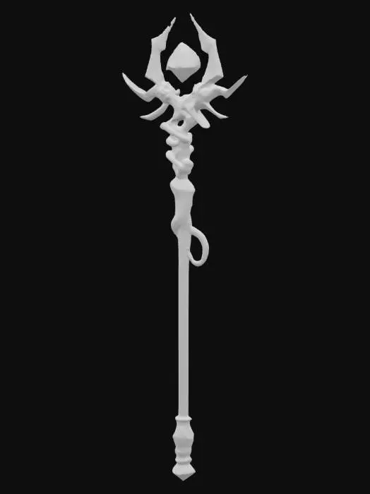 3D model for Flamecrystal Staff
