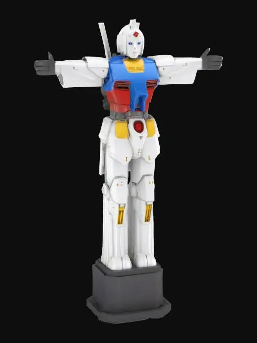 3D model for [Brazil], Gundam Christ the Redeemer, #AroundTheWorld#
