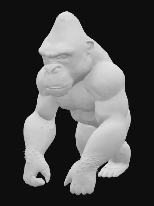 3D model for Imagine a gorilla with zebra skin. HDR. #AroundTheWorld#