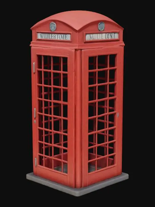 3D model for Realistic London phone booth. HDR. #AroundTheWorld#