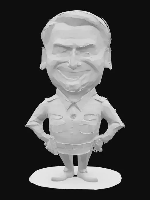 3D model for [Brazil] Jair Bolsonaro as a officer, #AroundTheWorld#