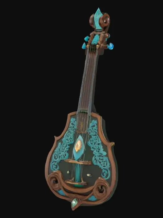 3D model for Majestic Lute, #AroundTheWorld#