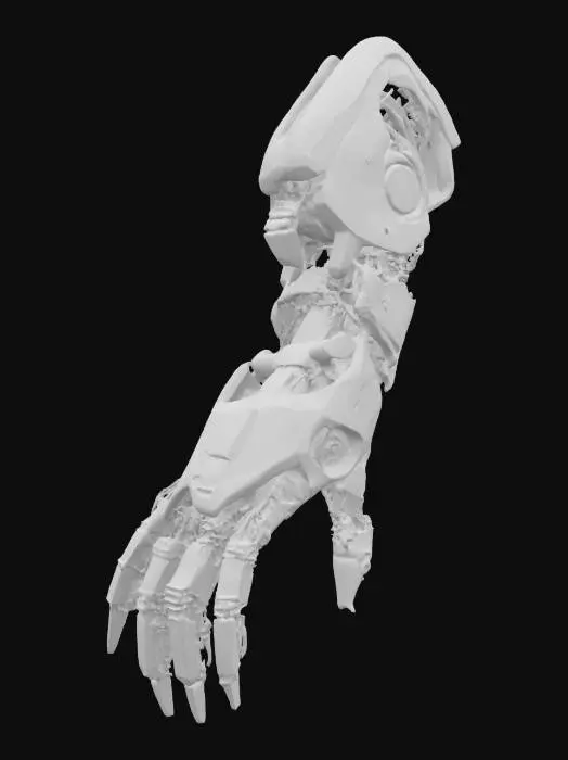 3D model for Technological and detailed mecha arm. With intricate circuits and cybernetic materials. Realistic texture. Professional object. Clean geometry. High definition texture. Hard surface. Ensure its made in the highest quality.