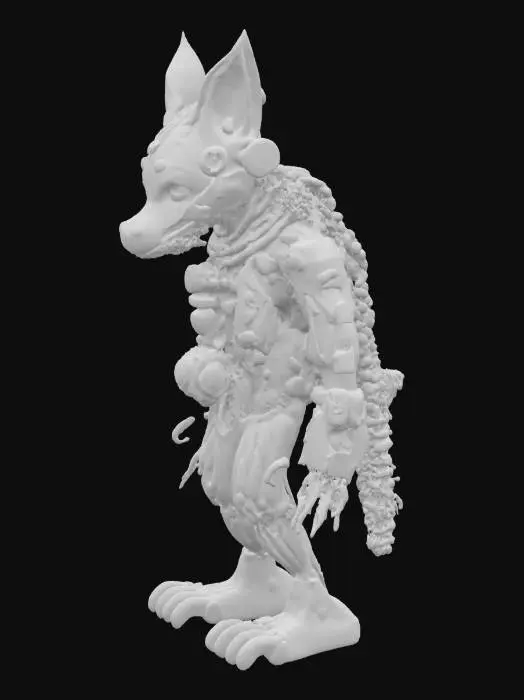 3D model for Imagine Anubis in steampunk style. Professional texture. High defined texture. Sharp edges. Hard surface. Ultra realistic.