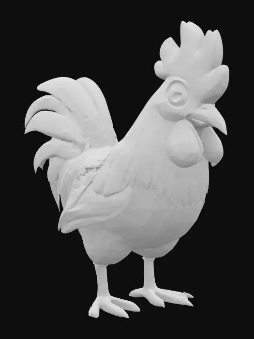 3D model for Cartoon rooster. Realistic texture. Clean geometry. High definition texture.