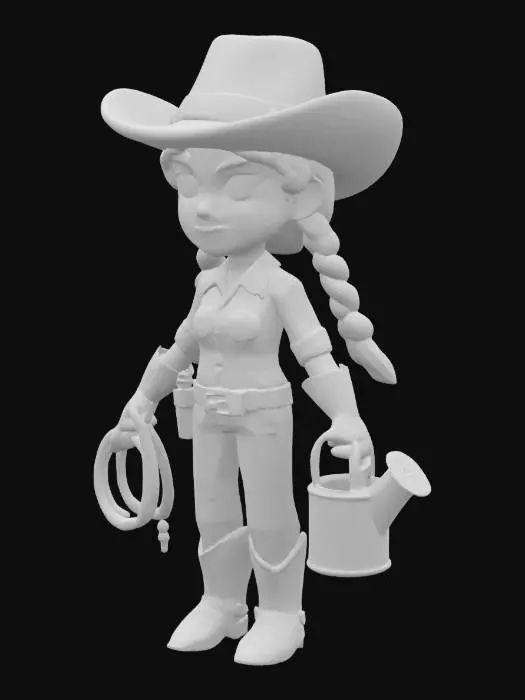 3D model for Cowgirl Gardener