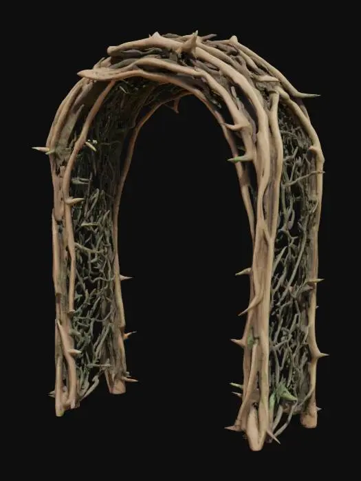 3D model for Imagine an #arch# made out of thorns. Realistic.