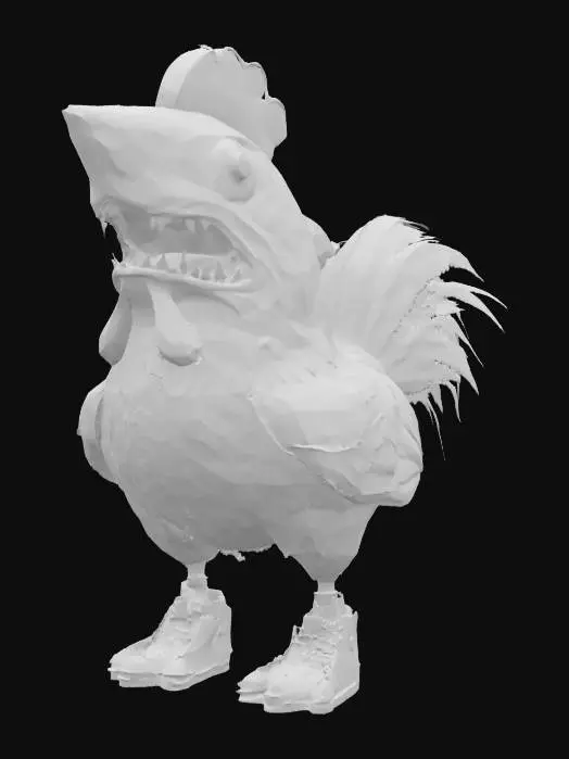 3D model for Sharkooster, #SketchTo3D#