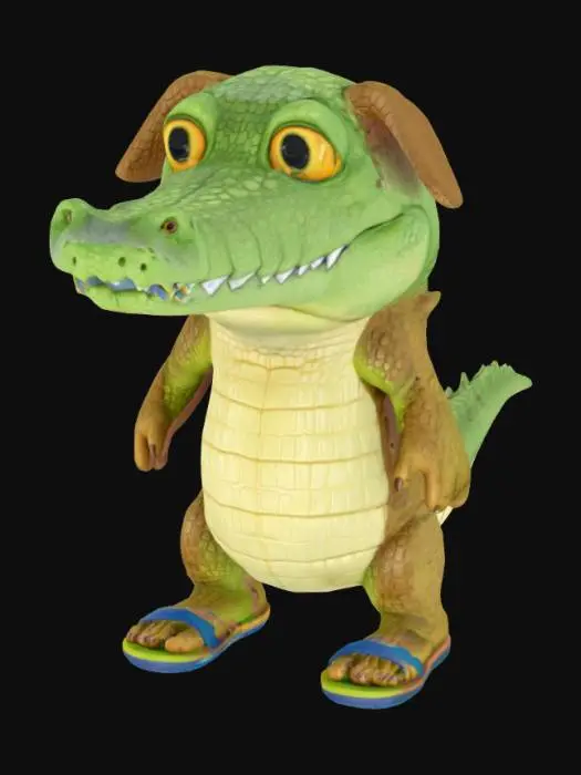 3D model for Crocodog, #SketchTo3D#