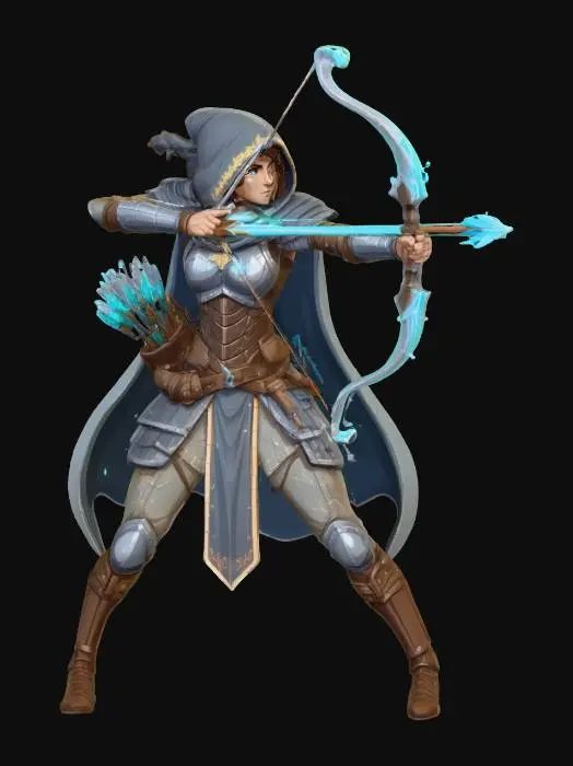 3D model for Archer of the Enchanted Forest, #PBR#