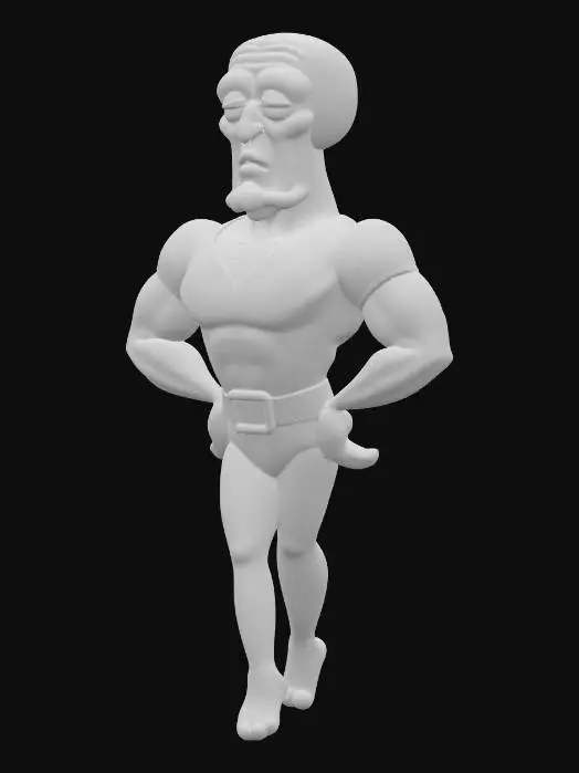 3D model for Bold Squidward