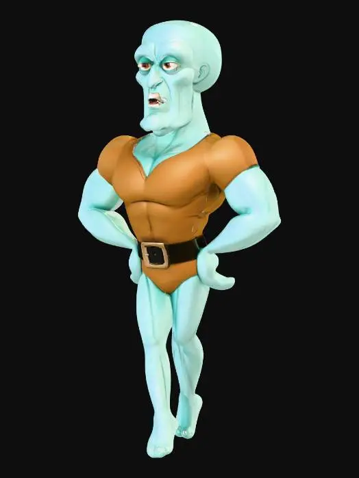3D model for Bold Squidward