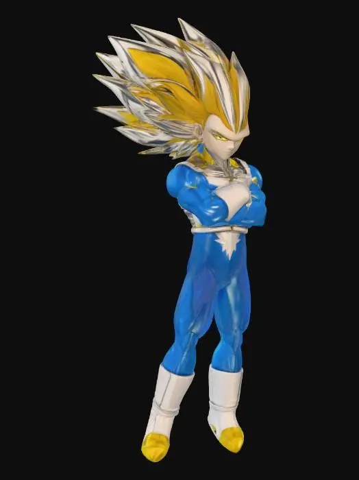 3D model for Vegeta Super Saiyan 3