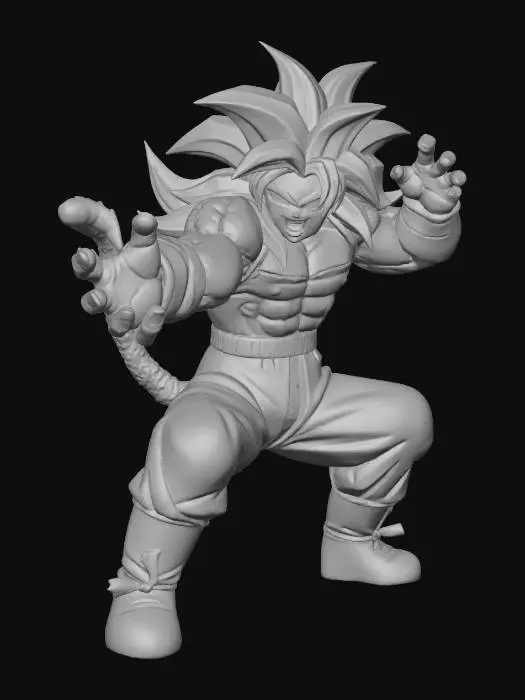 3D model for Super Saiyan 4 Transformation