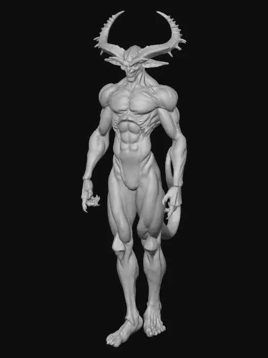 3D model for A highly detailed 3D model of Frieza in his final form from Dragon Ball Z, depicted as a sleek and muscular alien humanoid with smooth white skin accented by glossy purple bio-armor plates on the head, shoulders, chest, forearms, and shins. He has a streamlined, elongated head with two short black horns curving upwards, red glowing eyes without pupils, a small mouth with sharp teeth, no visible nose, and a long prehensile tail ending in a sharp purple tip. His body is athletic and compact, with defined muscles, three-toed feet, and four-fingered hands. Pose him in a dynamic floating stance with arms crossed confidently, one leg slightly bent, exuding an aura of arrogance and power. Style in high-fidelity anime realism with PBR textures, high-poly mesh. #villain#