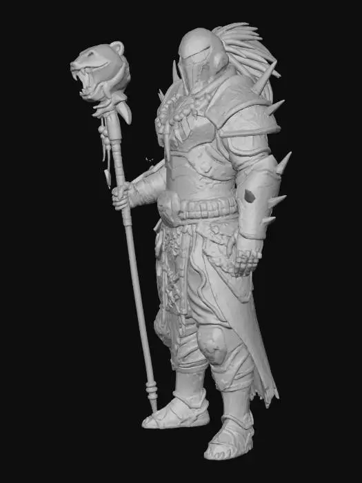 3D model for Guardian of the Luminescent Forest, #villain#