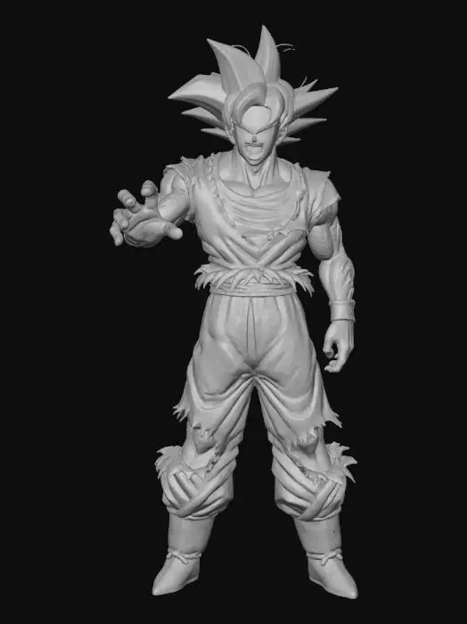 3D model for Zombie Saiyan, #Halloween2025#