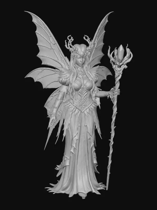 3D model for Enchanted Dark Faerie, #Halloween2025#