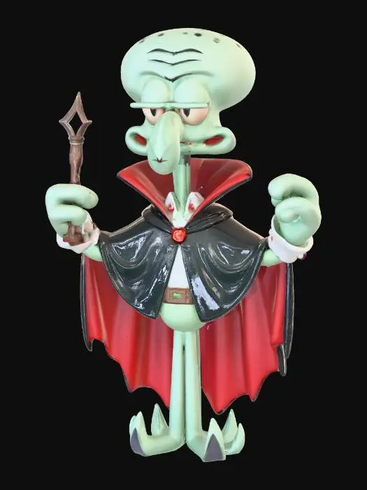 3D model for Vampire Squidward
