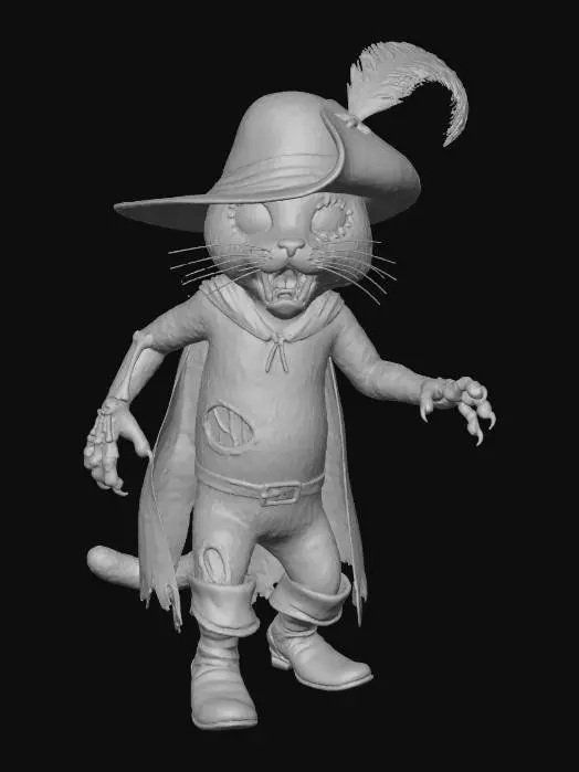 3D model for Puss in Boots Zombie, #Halloween2025#
