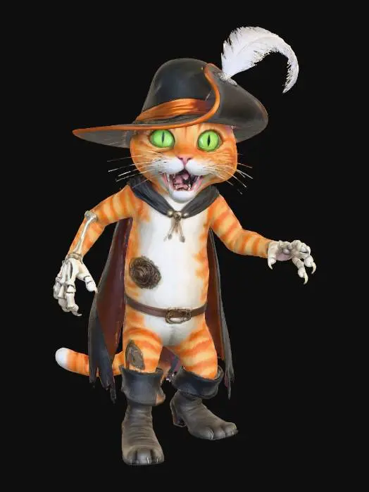 3D model for Puss in Boots Zombie, #Halloween2025#