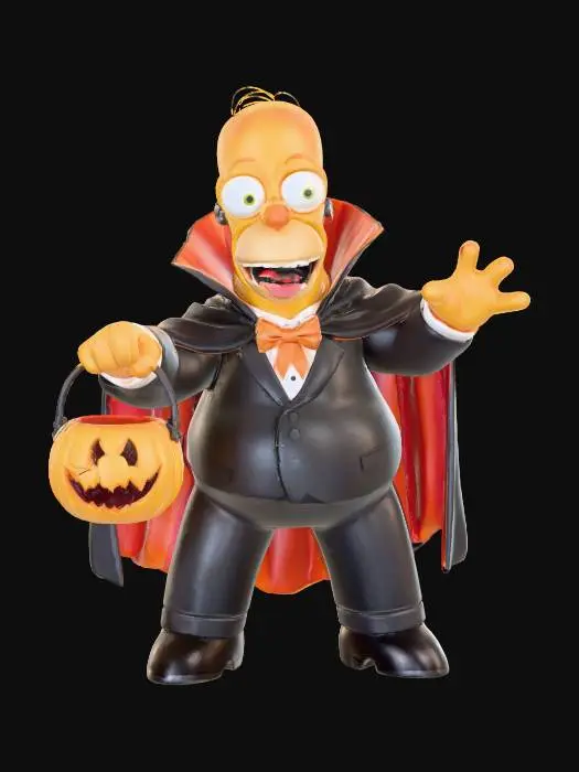 3D model for Homer Vampire, #Halloween2025#