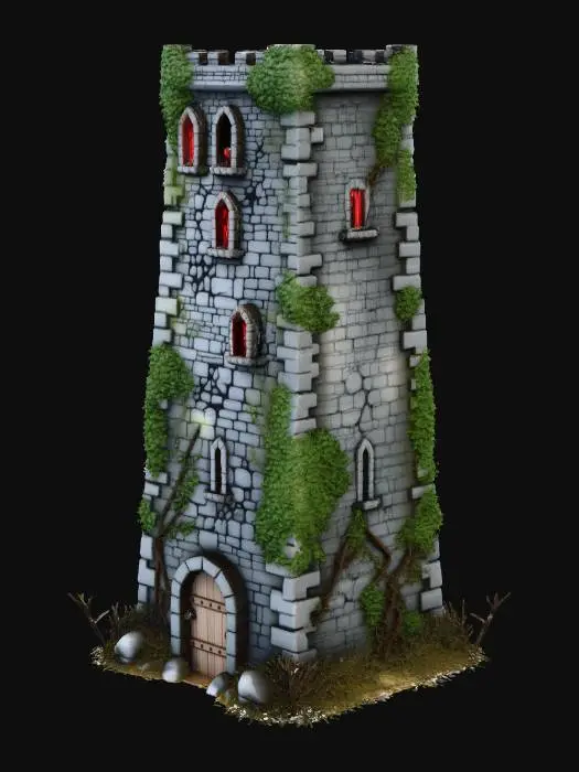 3D model for Haunted Spire, #Halloween2025#