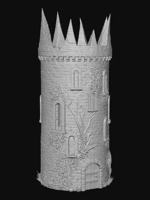 3D model for Cursed Tower, #Halloween2025#