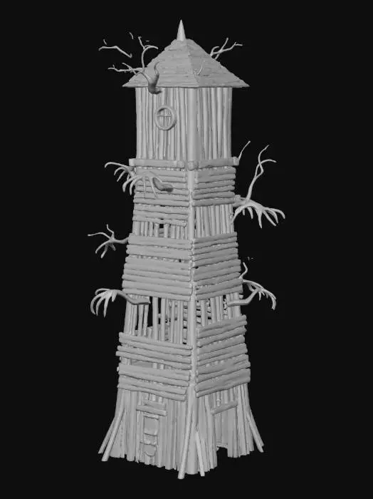 3D model for The Watchful Tower, #Halloween2025#
