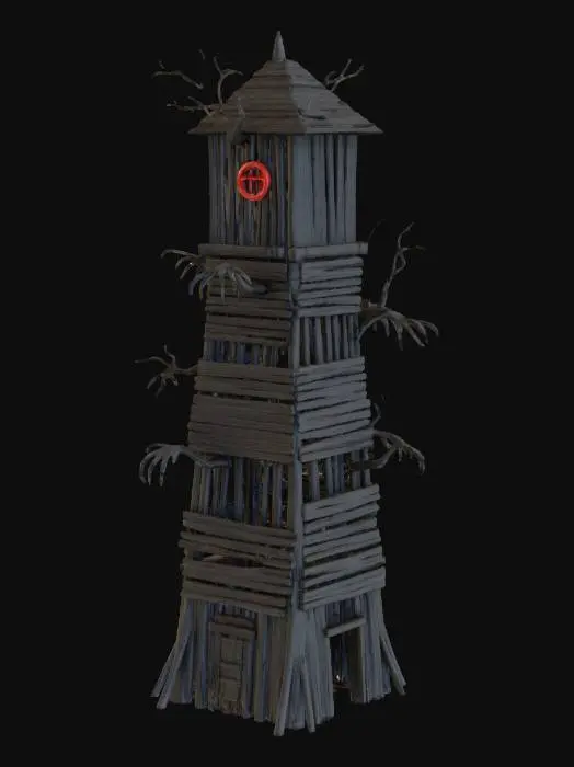 3D model for The Watchful Tower, #Halloween2025#