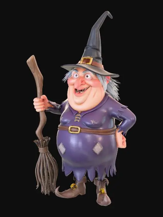 3D model for Broomstick Witch, #Halloween2025#