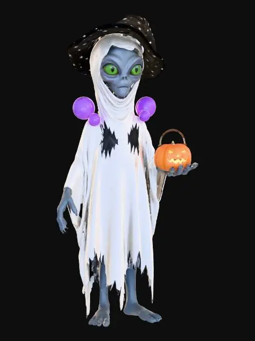 3D model for Alien Trick-or-Treater, #Halloween2025#