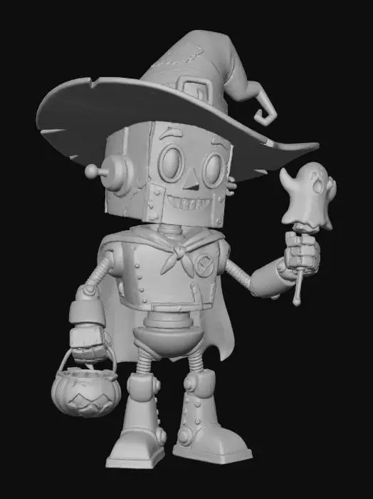 3D model for #Halloween2025# Bot