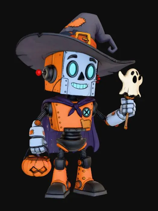 3D model for #Halloween2025# Bot