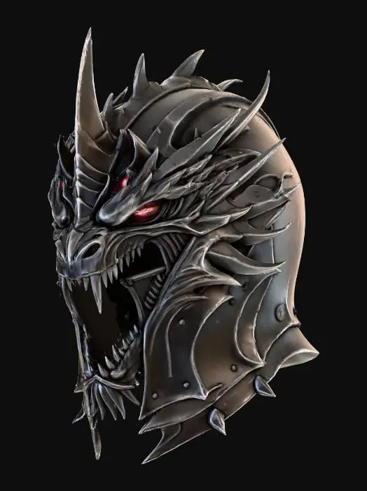 3D model for Black Dragon Helm