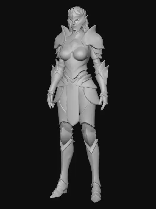 3D model for Warrior of the Sapphire Realm