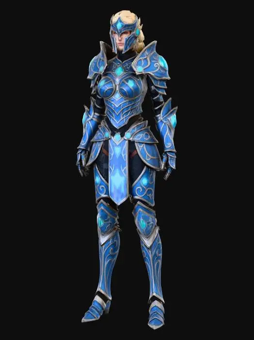 3D model for Warrior of the Sapphire Realm