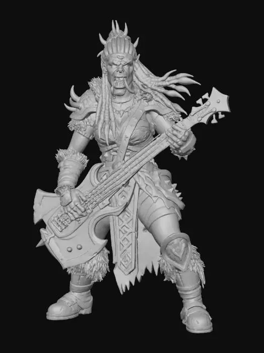 3D model for Female Orc Rocker