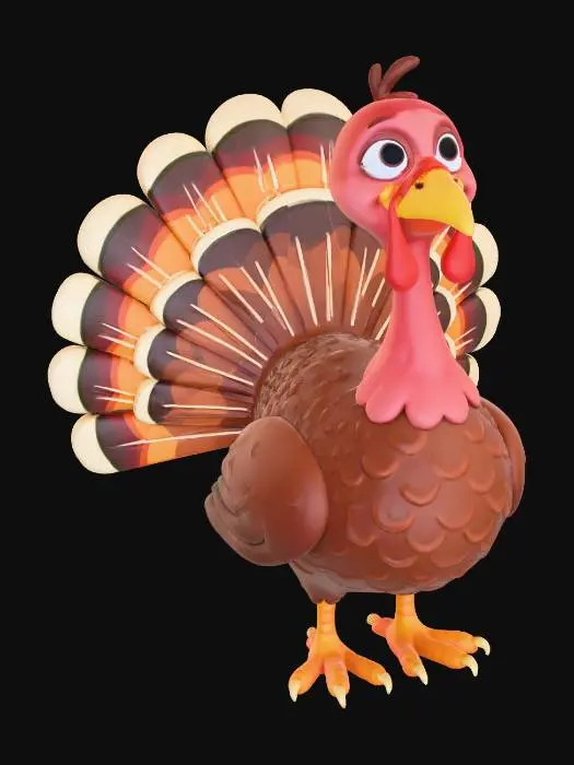 3D model for Turkey, #Thanksgiving#