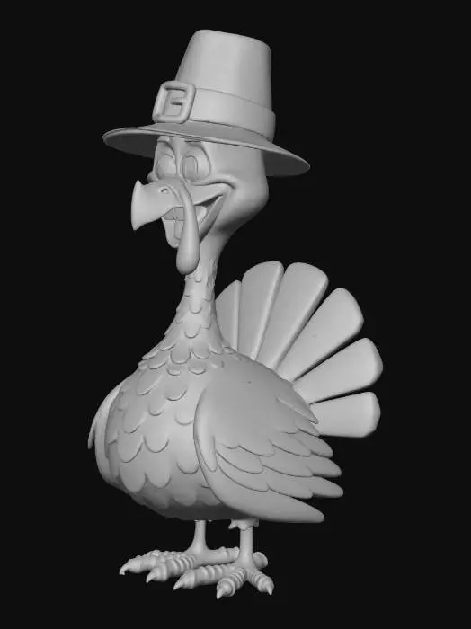 3D model for Pilgrim Turkey, #Thanksgiving#