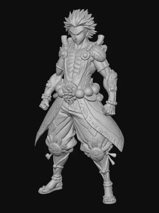 3D model for Warrior of Brazil